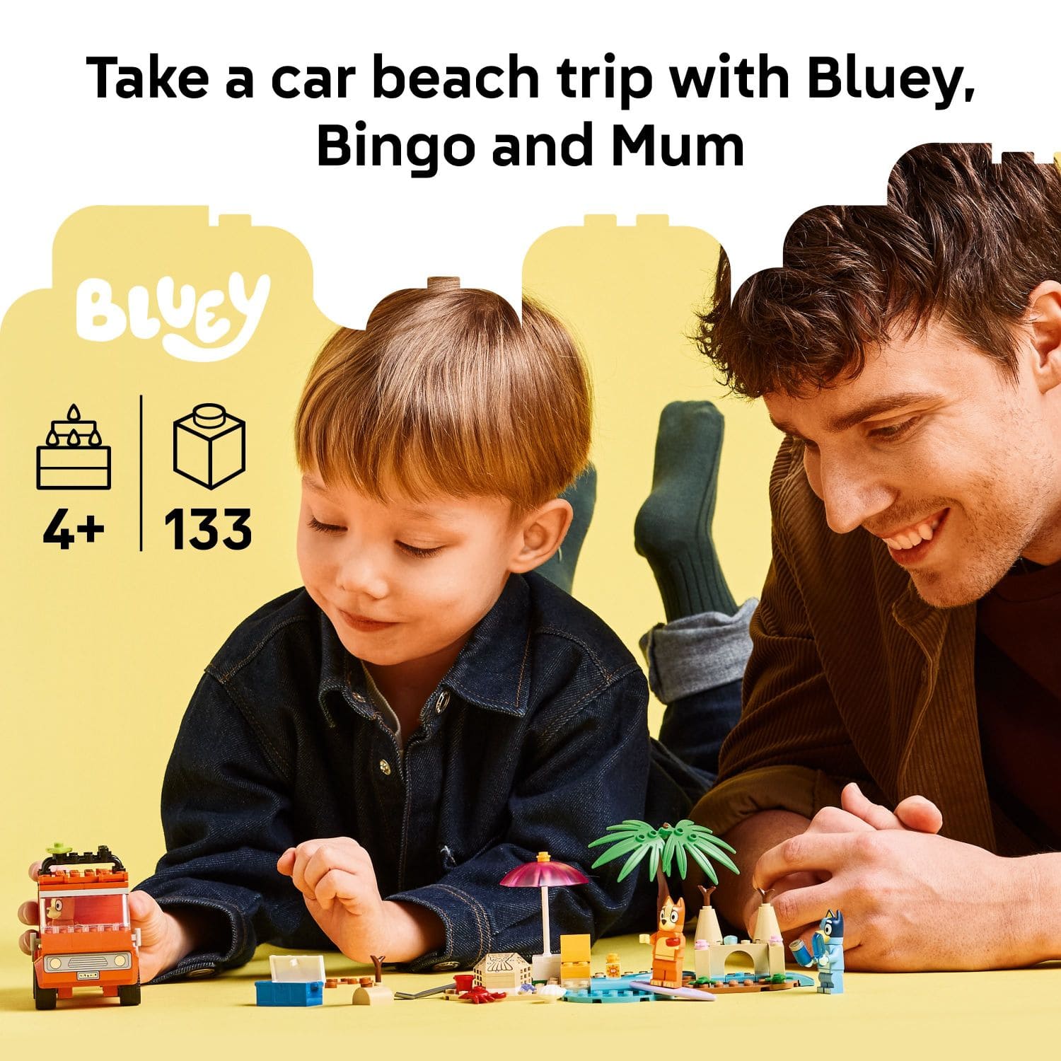 Take a car beach trip with Bluey, Bingo and Mum.
Bluey
4+ 133 OE