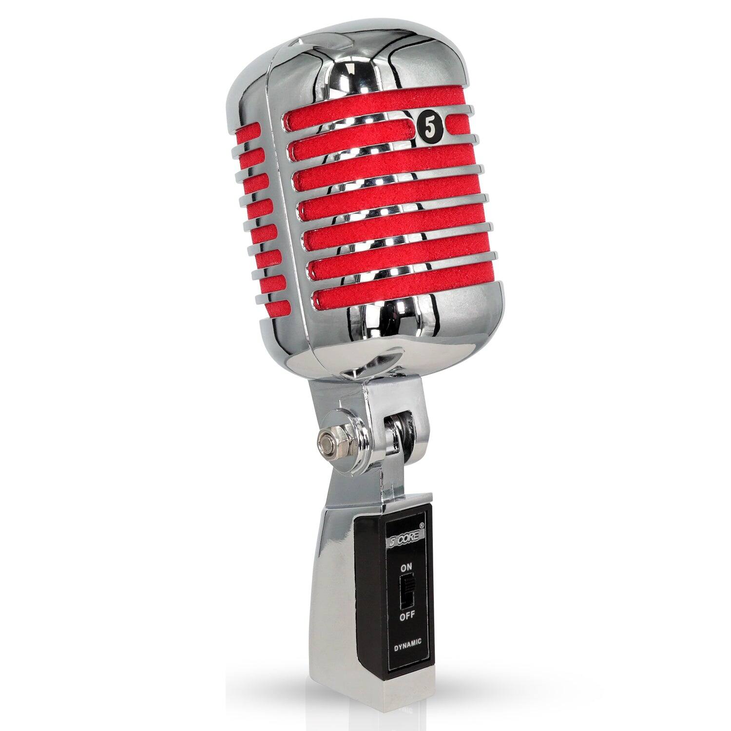 5 CORE - 5Core Vintage Microphone Classic Dynamic Professional XLR Studio Retro Style Mic-RTRO MIC CH RED price history on PriceWatchPro