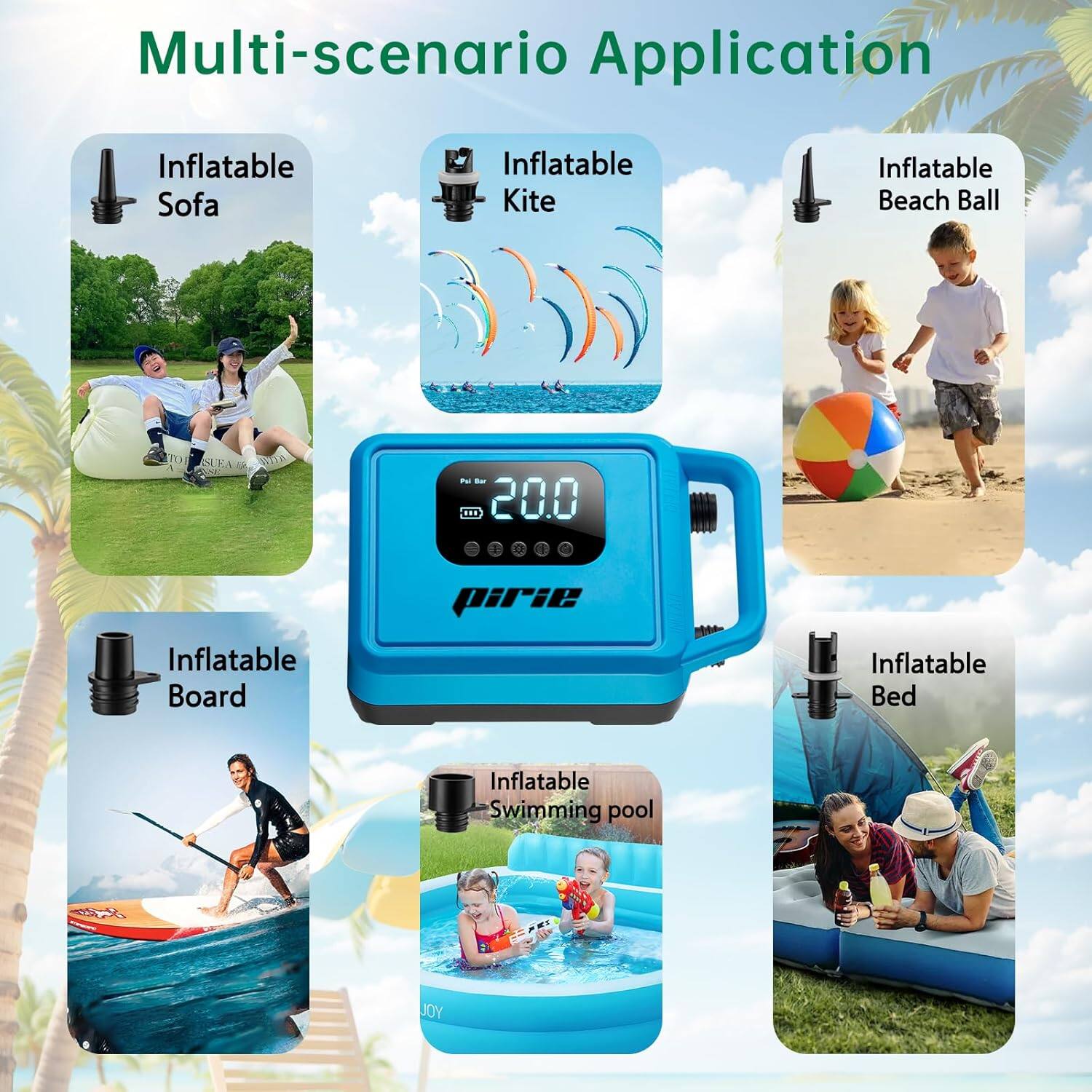 Multi-scenario Application

- Inflatable Sofa
- Inflatable Kite
- Inflatable Beach Ball
- Inflatable Board
- Inflatable Swimming Pool
- Inflatable Bed