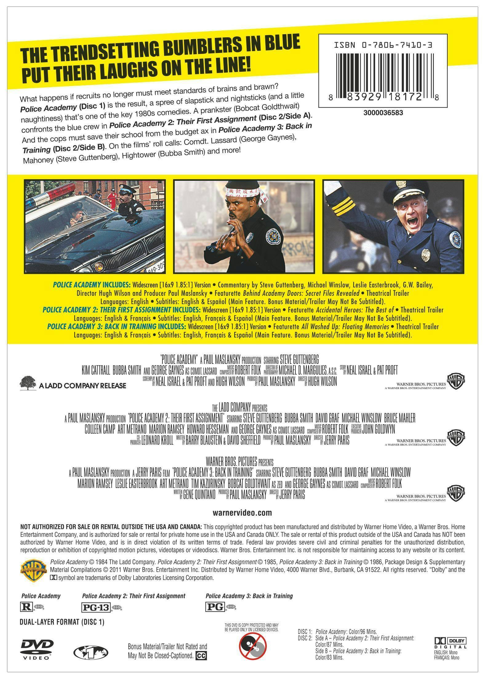 Angle. Police Academy 1-3 (DVD Set) [DVD].