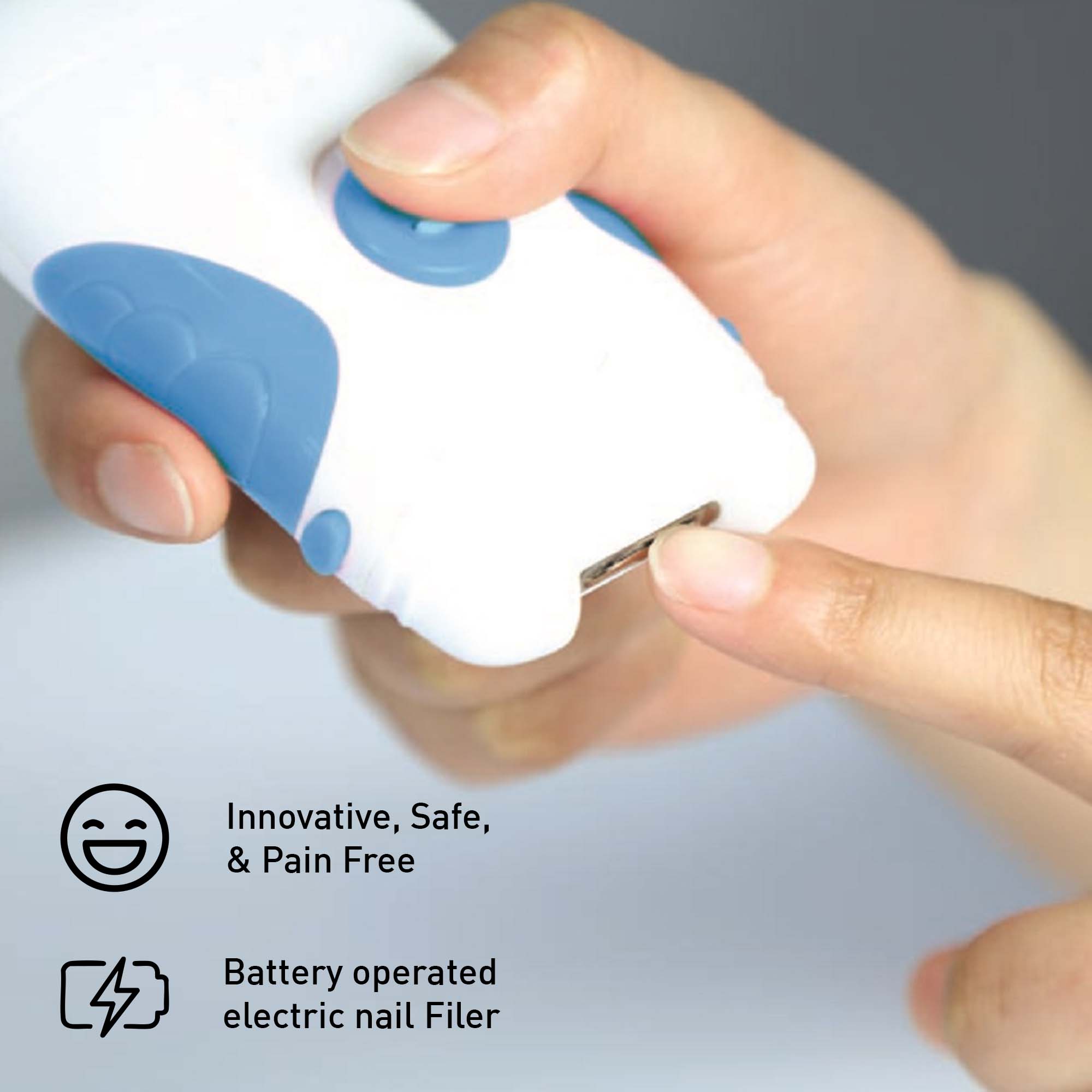 Innovative, Safe, & Pain Free

Battery operated electric nail Filer