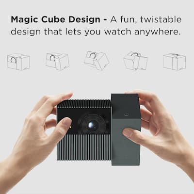 TCL PlayCube 1080P Full HD HDR DLP Portable Smart Projector with TCL PlayCube 1080P Full HD HDR DLP Portable Smart Projector with