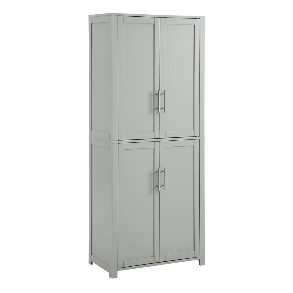Alt View 4. Crosley Furniture - Savannah Tall Kitchen Storage Pantry - Gray.