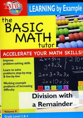 Basic Math Tutor Division With A Remainder  - DVD