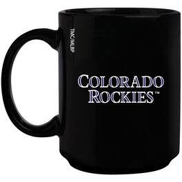 The Memory Company - Black Colorado Rockies 15oz. Primary Logo Mug - Multicolor