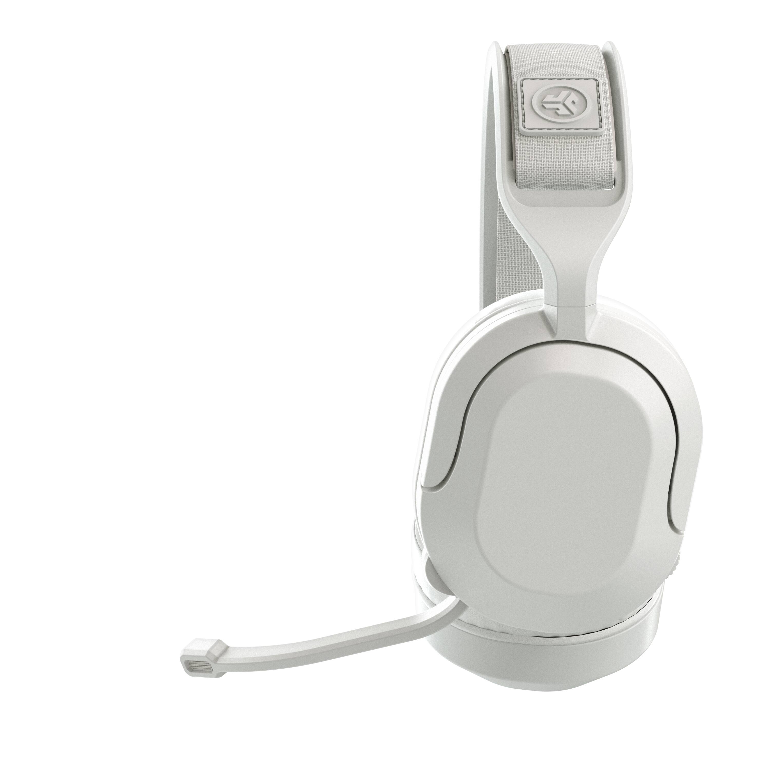 Angle. JLab - Nightfall Wireless Over-Ear Gaming Headset - White.