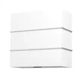 Akicon - 30 inches - Externally Vented - Wall Range Hood - White with Nickel