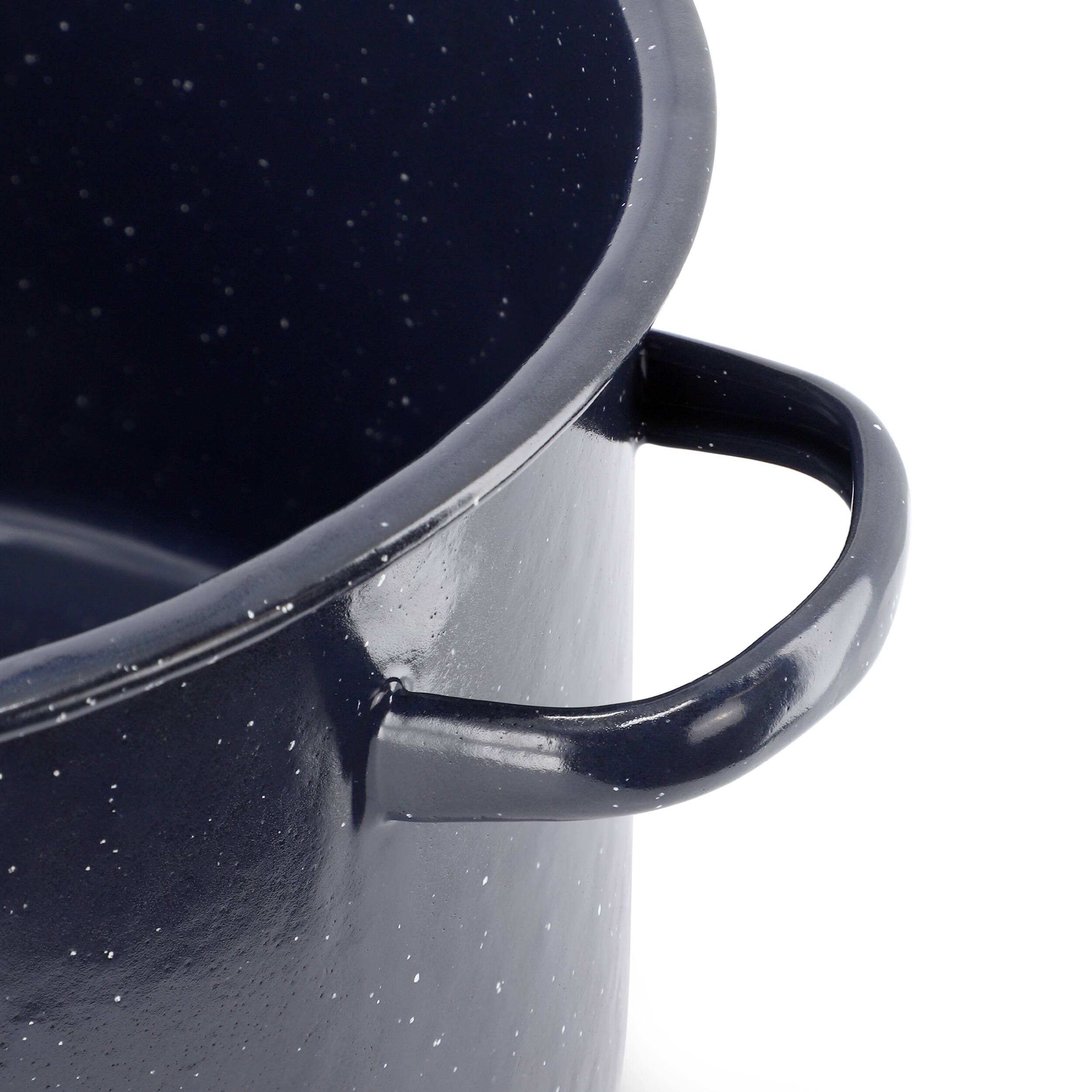 Alt View 2. Oster - Oster Castillo 11 Quart Enamel on Steel Stock Pot with Lid in Blue - Blue.