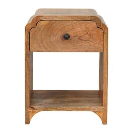 Artisan Furniture - Solid Wood Newton Mini -ish Nightstand with a drawer and open shelf - Oak