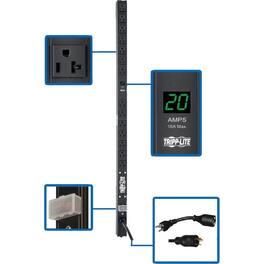Eaton Tripp Lite Series 2kW Single-Phase Local Metered PDU, 100-127V Outlets (14 5-15/20R), L5-20P/5-20P adapter, 0U - Unknown