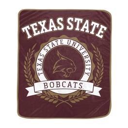 Pegasus - Texas State Bobcats 50" x 60" University Crest Ultra Soft Blanket - Multicolor