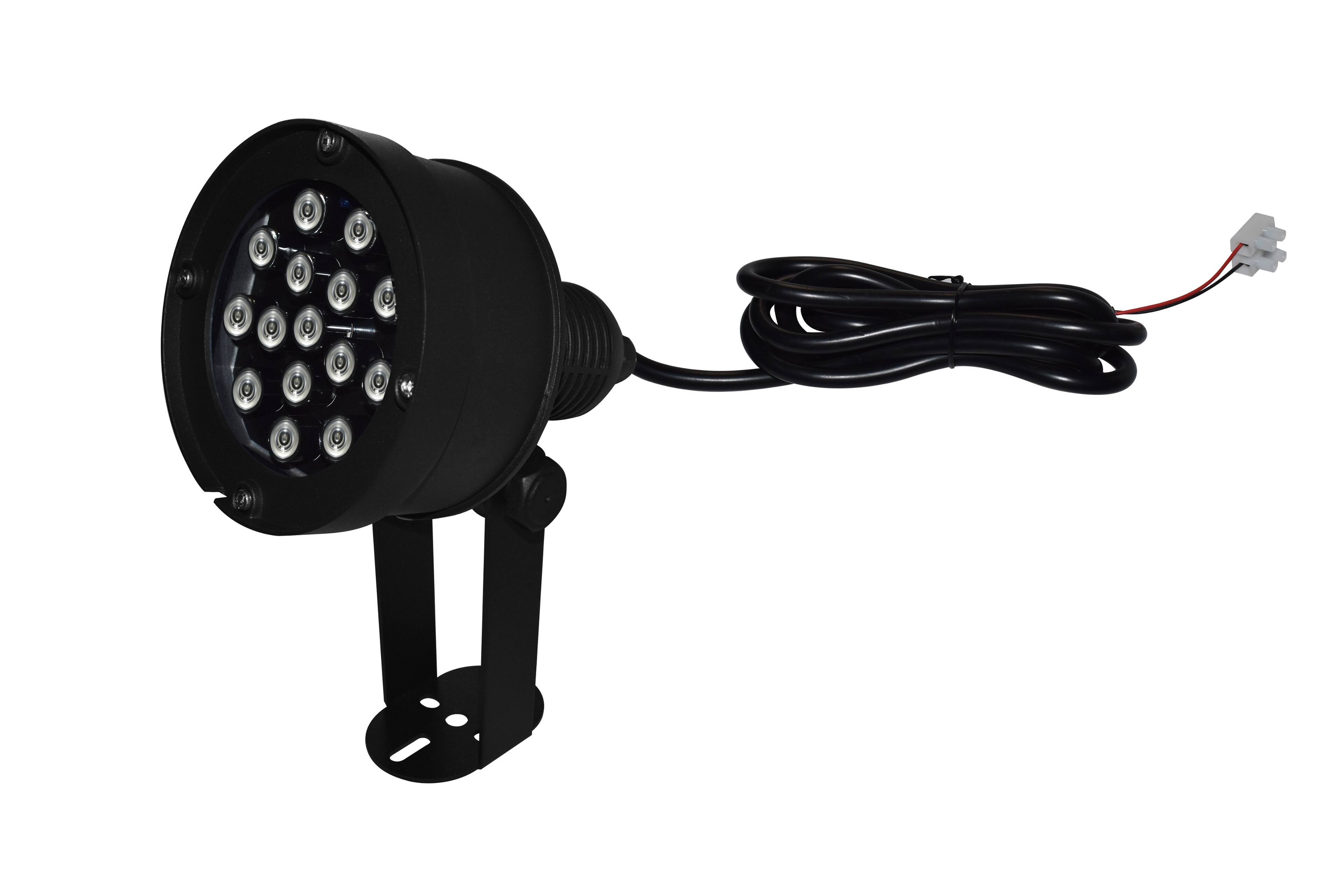 Angle. SPT - Outdoor 850nm Infrared Illuminator with 147 LEDs – 130° Wide Beam, 180 ft Range.