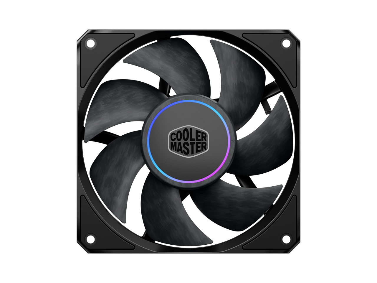 Cooler Master - MasterFan M 120mm PC Fan, LCP Blades, Aluminum Frame, Magnetic Bearing, High Static Pressure, Quiet - Black