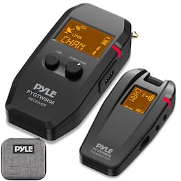 Pyle - Audio Transmitter and Receiver, 11.42” x 3.9” x 9.49” -inches (PYGTWIR06) - Black