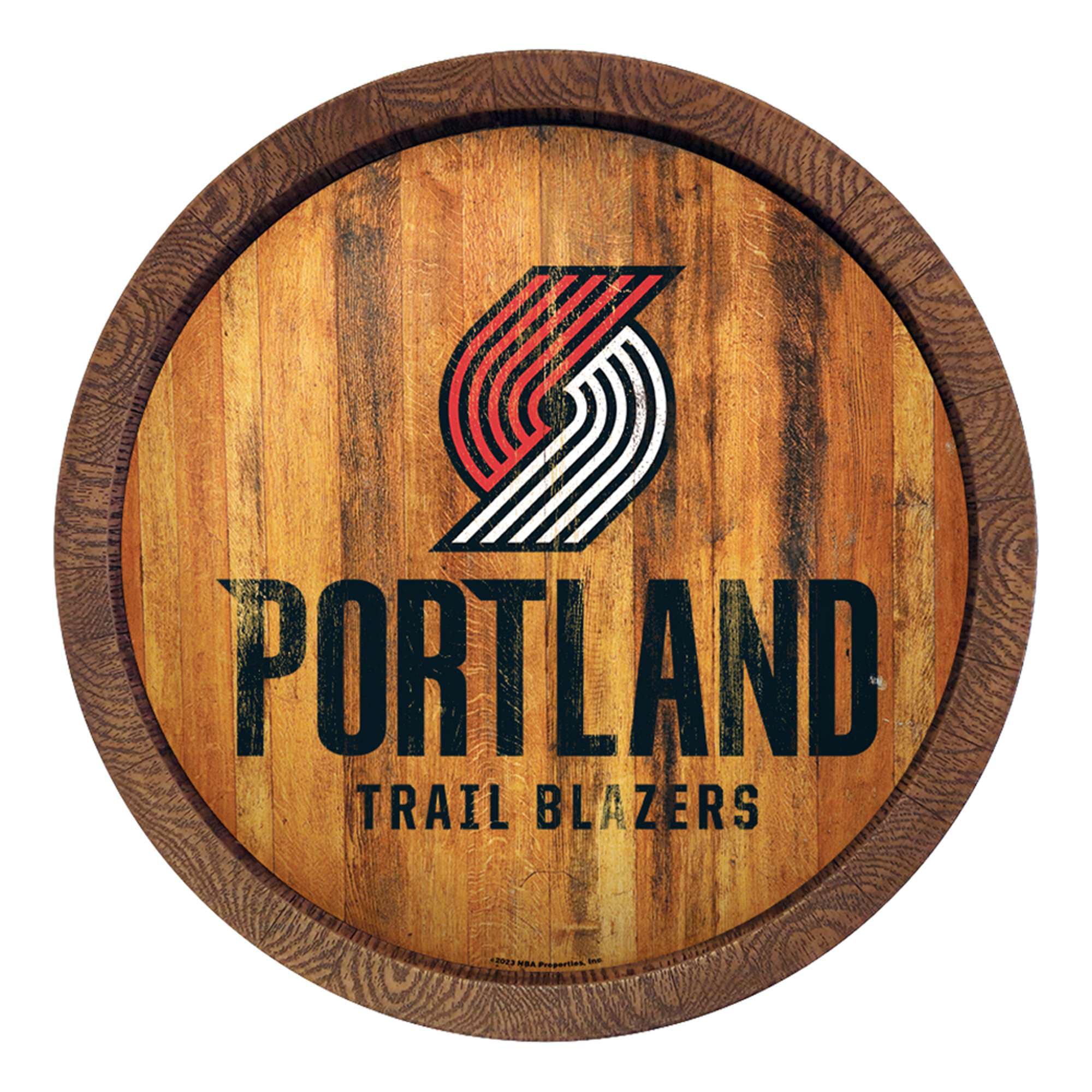 Portland Trail Blazers 20.25'' Faux Barrel Top Sign