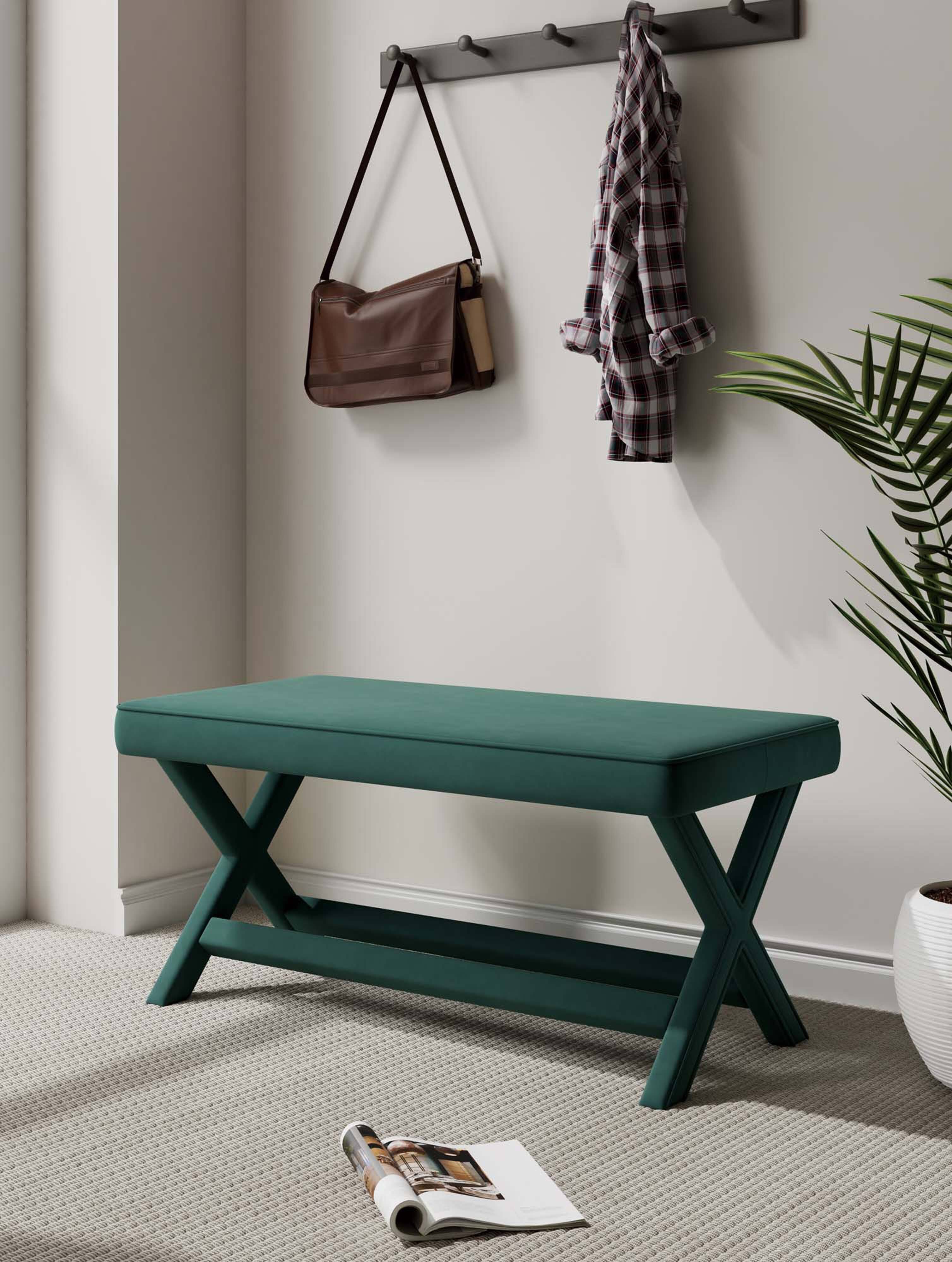 Manhattan Comfort Abigail Mid Century Modern Upholstered Velvet Accent ...