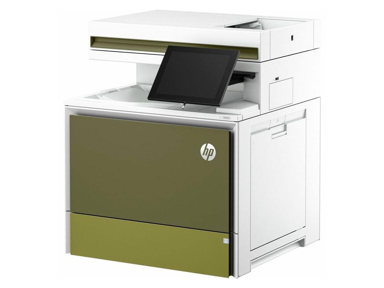Alt View 4. HP - HP LaserJet Enterprise 5800dn Color Wired Laser Multifunction Printer  6QN29A#BGJ - Blue.