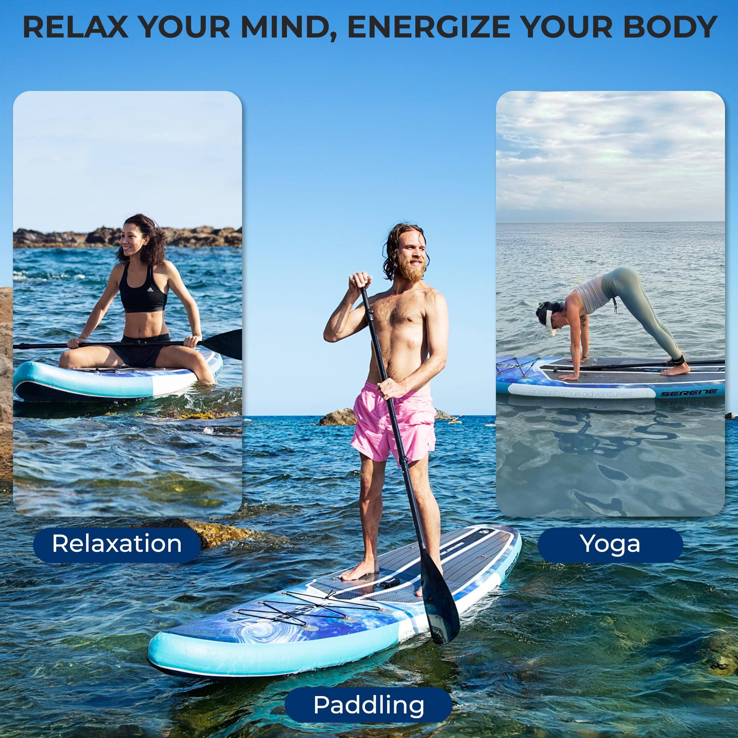 RELAX YOUR MIND, ENERGIZE YOUR BODY

Relaxation  
Paddling  
Yoga