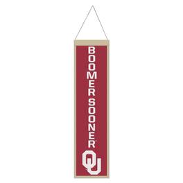 WinCraft - Oklahoma Sooners 8" x 32" Slogan Wool Banner - Multicolor