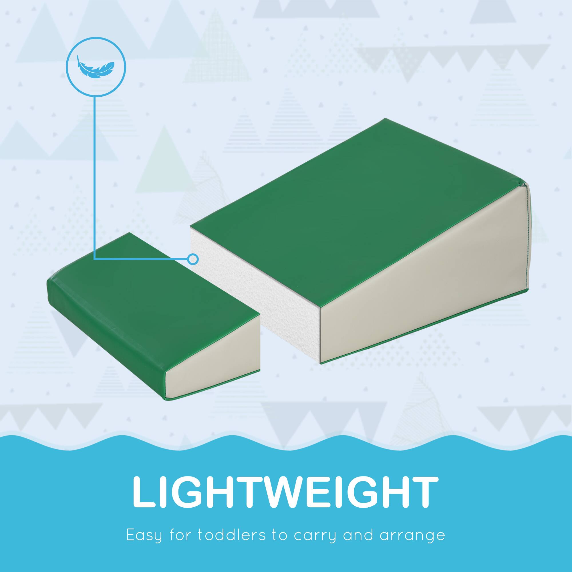 LIGHTWEIGHT  
Easy for toddlers to carry and arrange