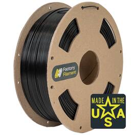 Factory Filament - 1.75mm Black PLA 3D Printer Filament, 1 KG Spool, Dimensional Accuracy +/- 0.02 mm, 3D Printing Filament