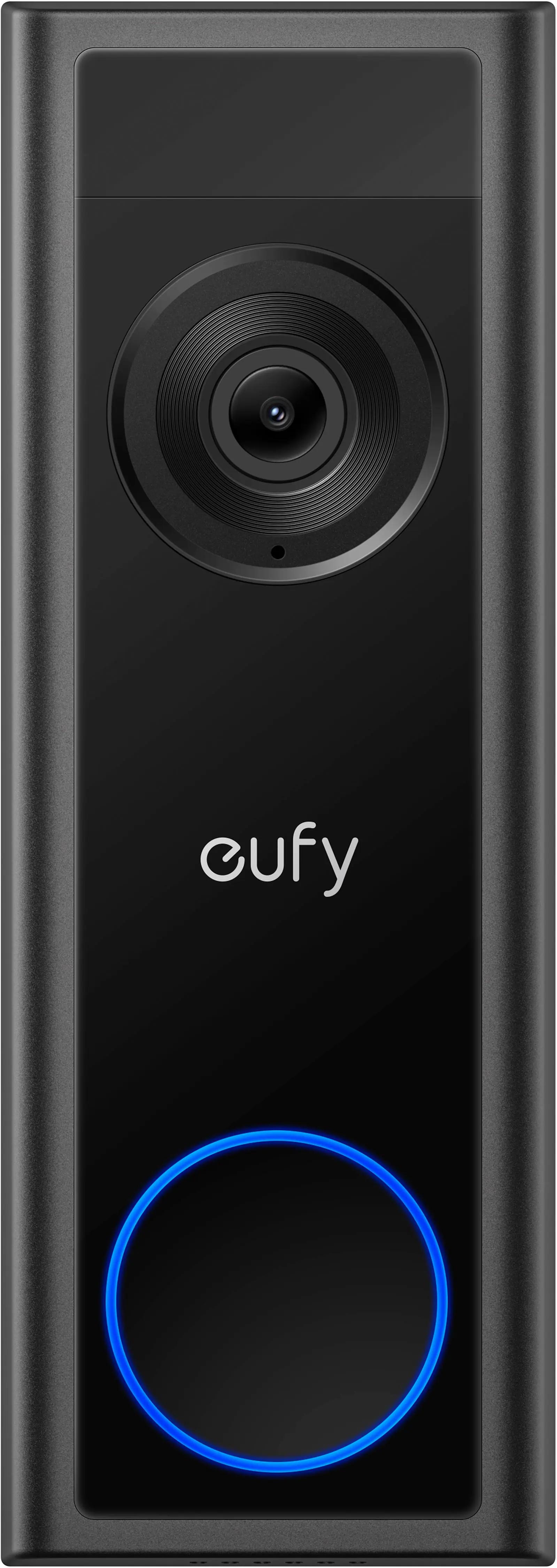 eufy - Smart Wi-Fi C31 2K Wired and Battery Operated Video Doorbell with 32GB MicroSD Card - Black
