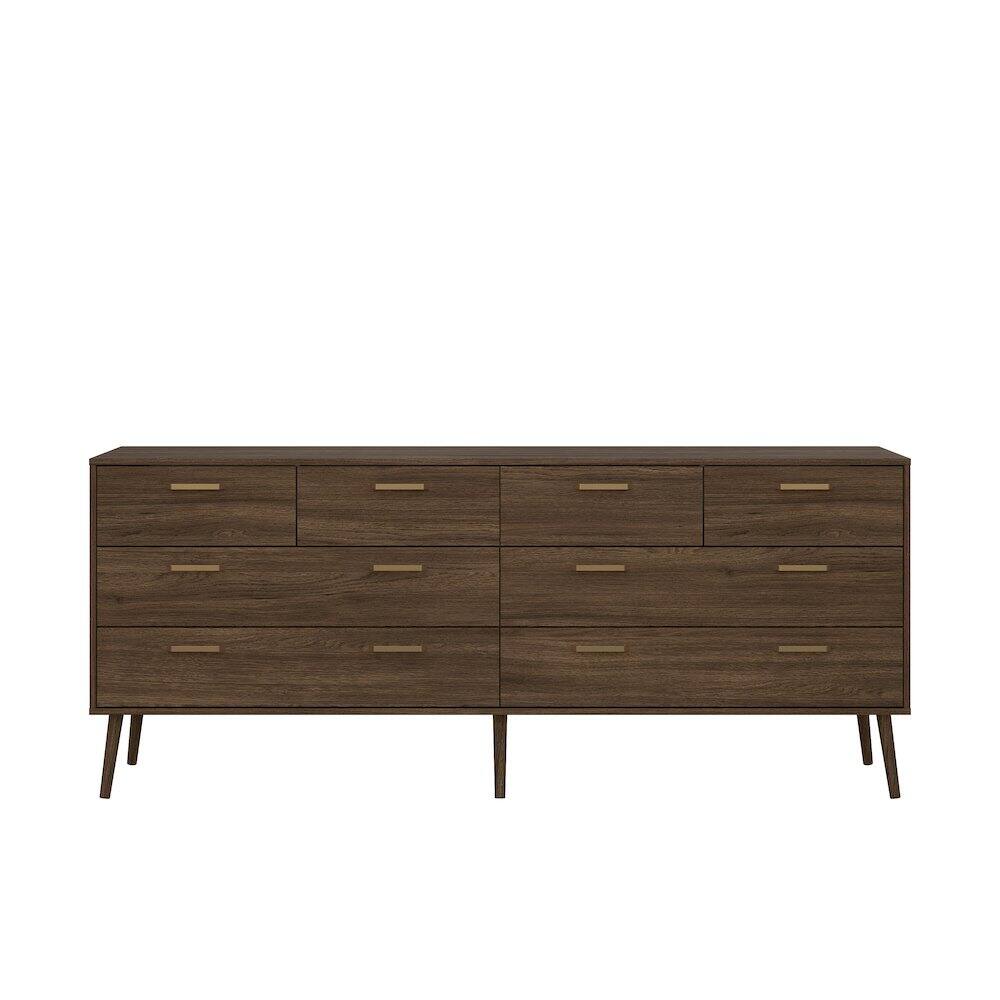 Alt View 1. Tvilum - Tone 8 Drawer Double Dresser, Mocha Oak - Brown.