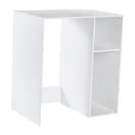 Emma + Oliver - Freesia Mini Fridge Overshelf with Dual Side Cubbies - White
