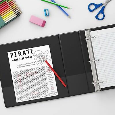 PIRATE WORD SEARCH

Find and mark the words in the word search puzzle:

- Pirate
- Ship
- Treasure
- Island
- Captain
- Map
- Compass
- Sword
- Hook
- Skull
- Crossbones
- Booty
- Adventure
- Ocean
- Crew
- Cannon
- Flag
- Skeleton
- Gold
- Adventure
- Quest
- Storm
- Sea
- Wave
- Wave
- Wave