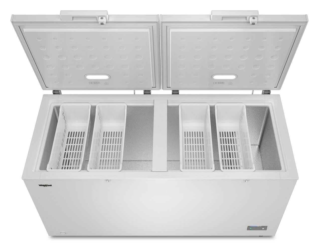 Alt View 1. Whirlpool - Whirlpool 19 cu. ft. Convertible Freezer-to-Fridge Chest Freezer with 4 Storage Baskets - White.