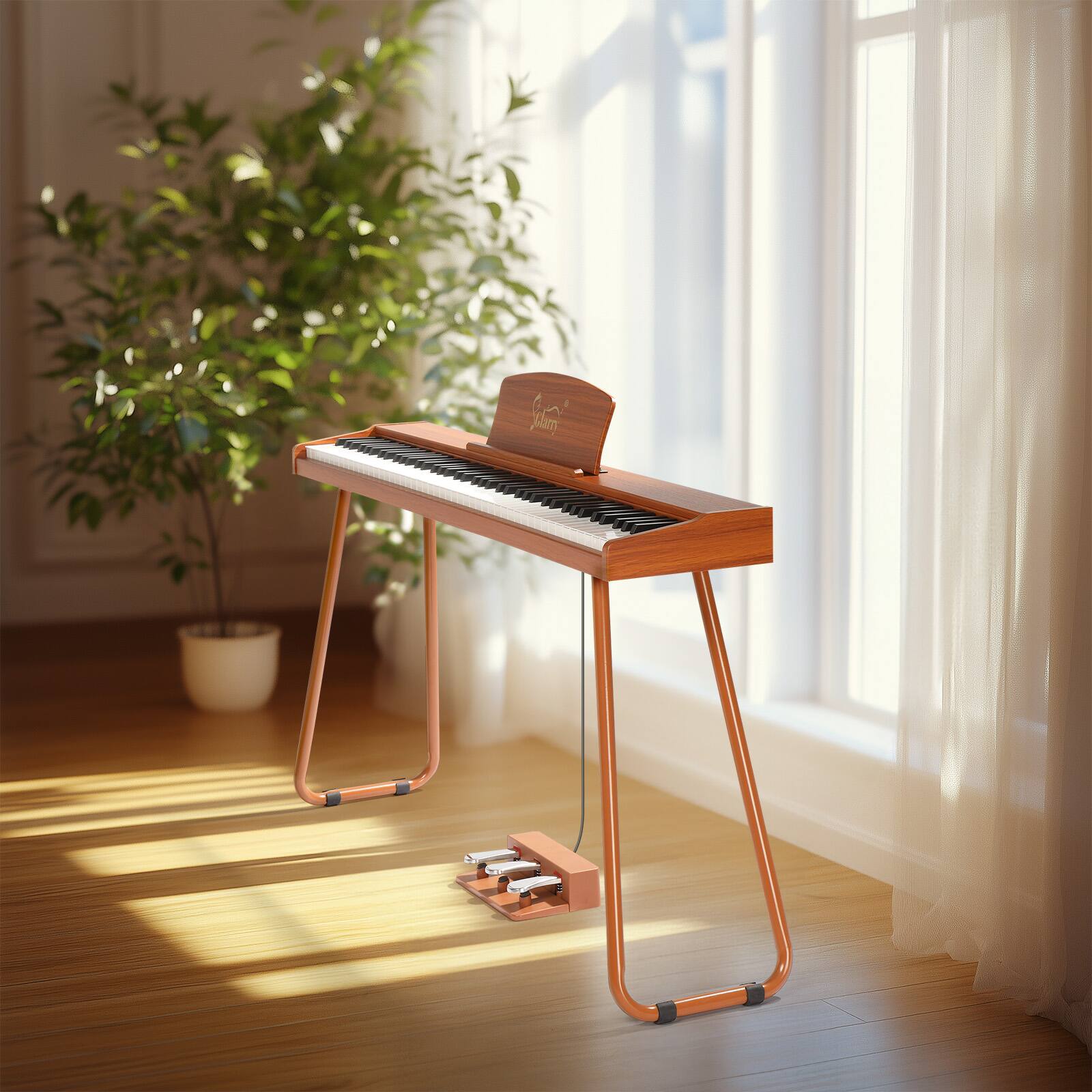 Alt View 2. Winado - 88 Key Semi-Weighted Keyboard Piano, Digital Piano Keyboard with Professional Triple Pedal, Bluetooth MIDI Function, Adv.