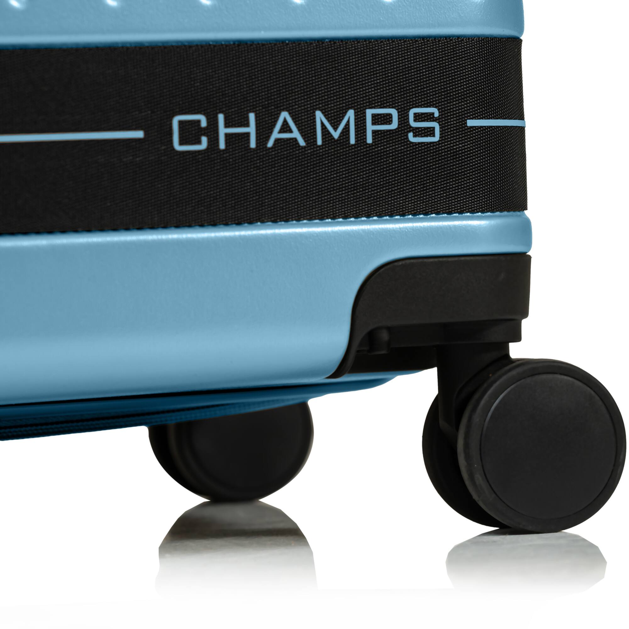 Back. Champs - Fresh II 3-Piece Hardside Luggage Set - Blue.