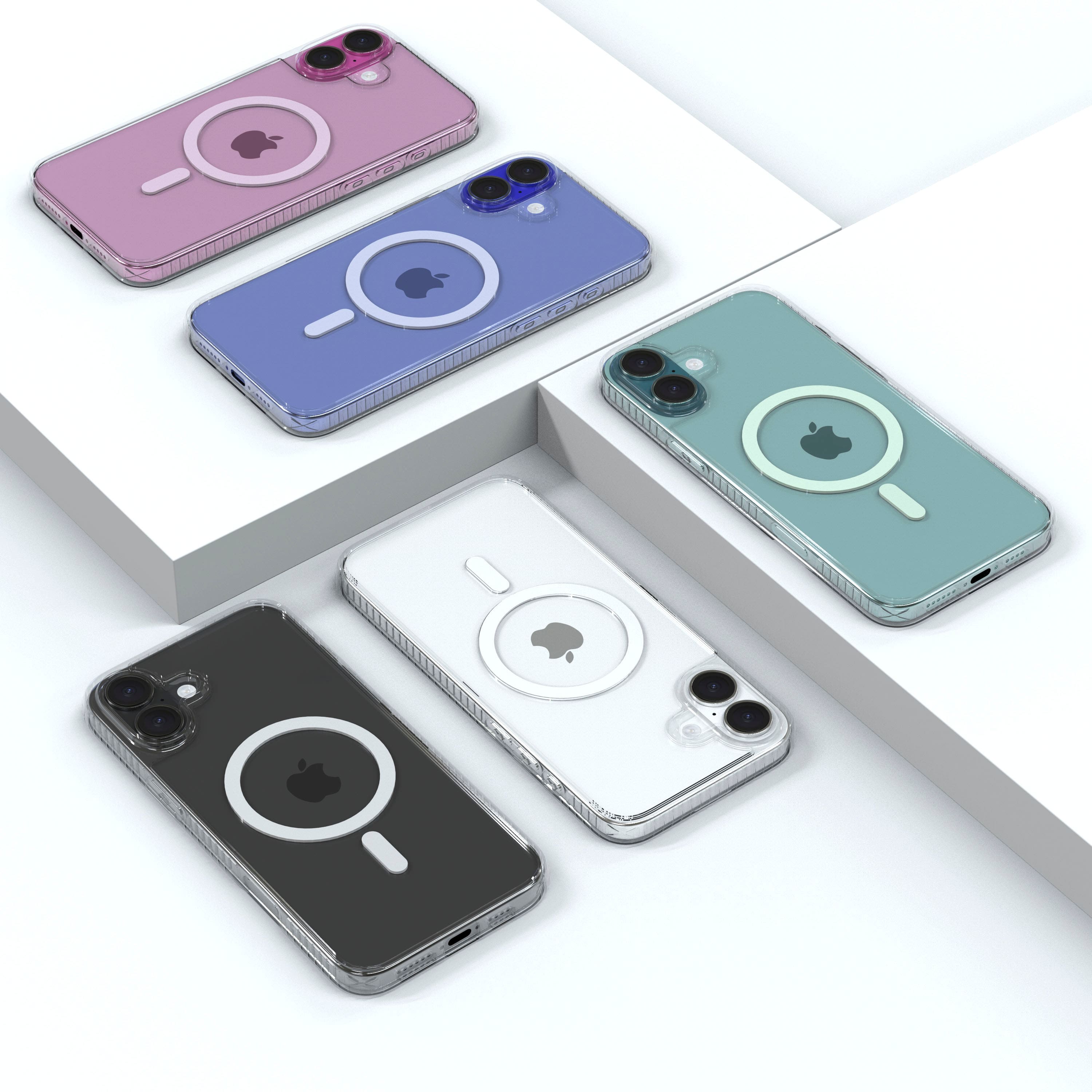 Alt View 14. Insignia™ - Hard-Shell Case with MagSafe for iPhone 16 - Clear.