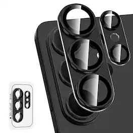 UUCOVER - 9H Tempered Glass Camera Lens Protector for Samsung Galaxy S26 Ultra, Scratch Resistant Anti-Reflective Protective Cover - Black