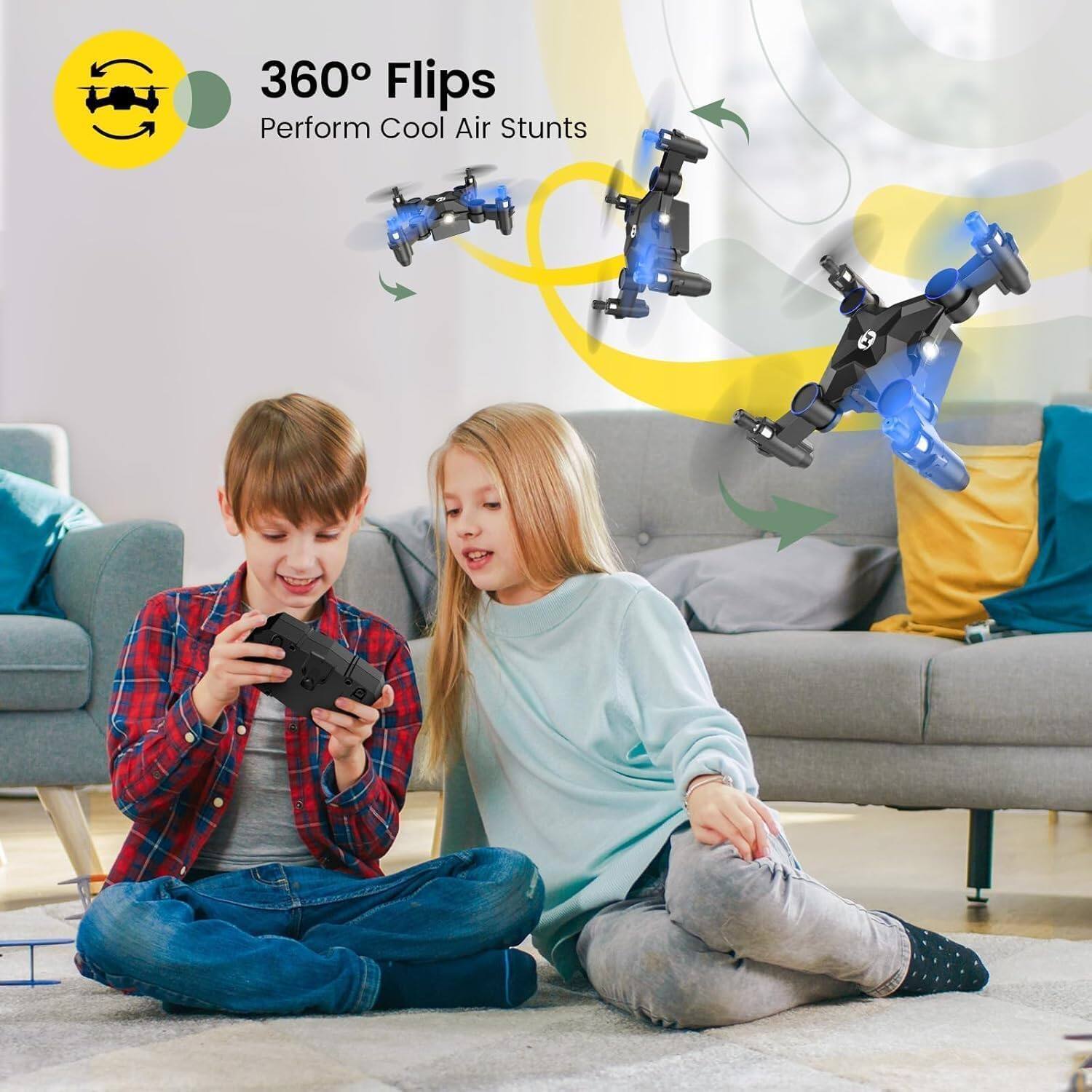 360° Flips  
Perform Cool Air Stunts