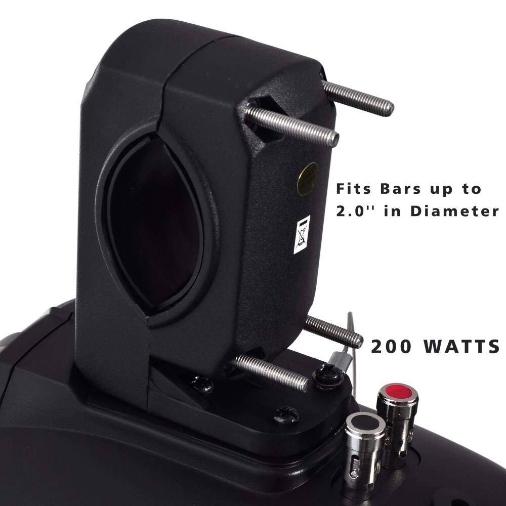 Fits Bars up to 2.0" in Diameter, 200 Watts