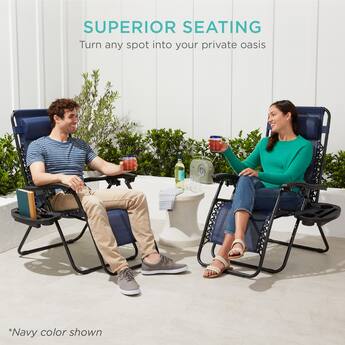 Best Choice Products Set of 2 Zero Gravity Lounge Chair Recliners Best Choice Products Set of 2 Zero Gravity Lounge Chair Recliners