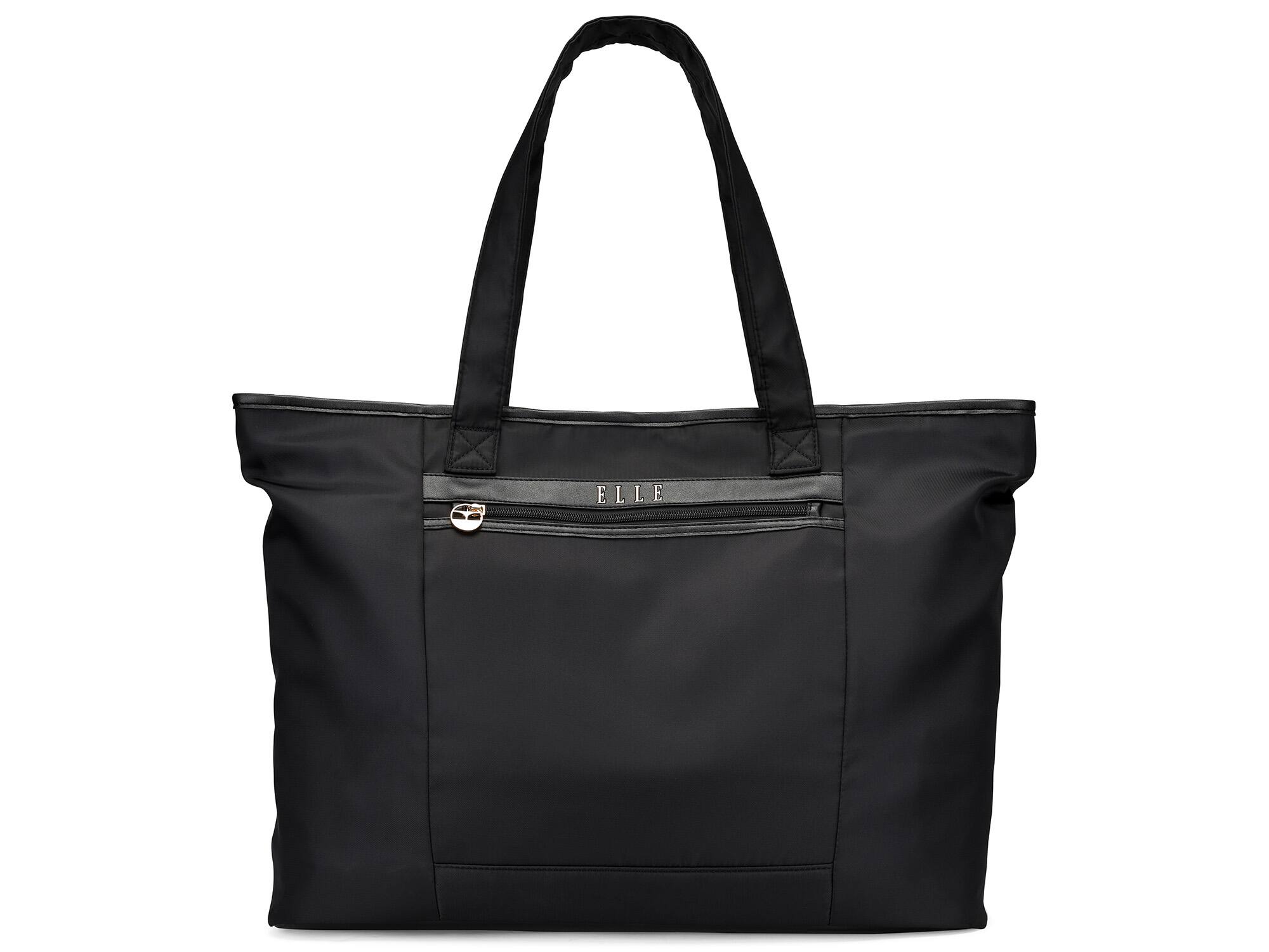 Alt View 4. Elle - ELLE Rendezvous 38L Twill Weekender Duffel Bag | Black - Black.