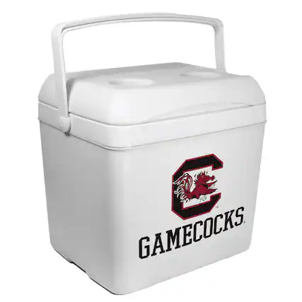 Front. Indigo Falls - White South Carolina Gamecocks 24-Can Tailgate Cooler - White.