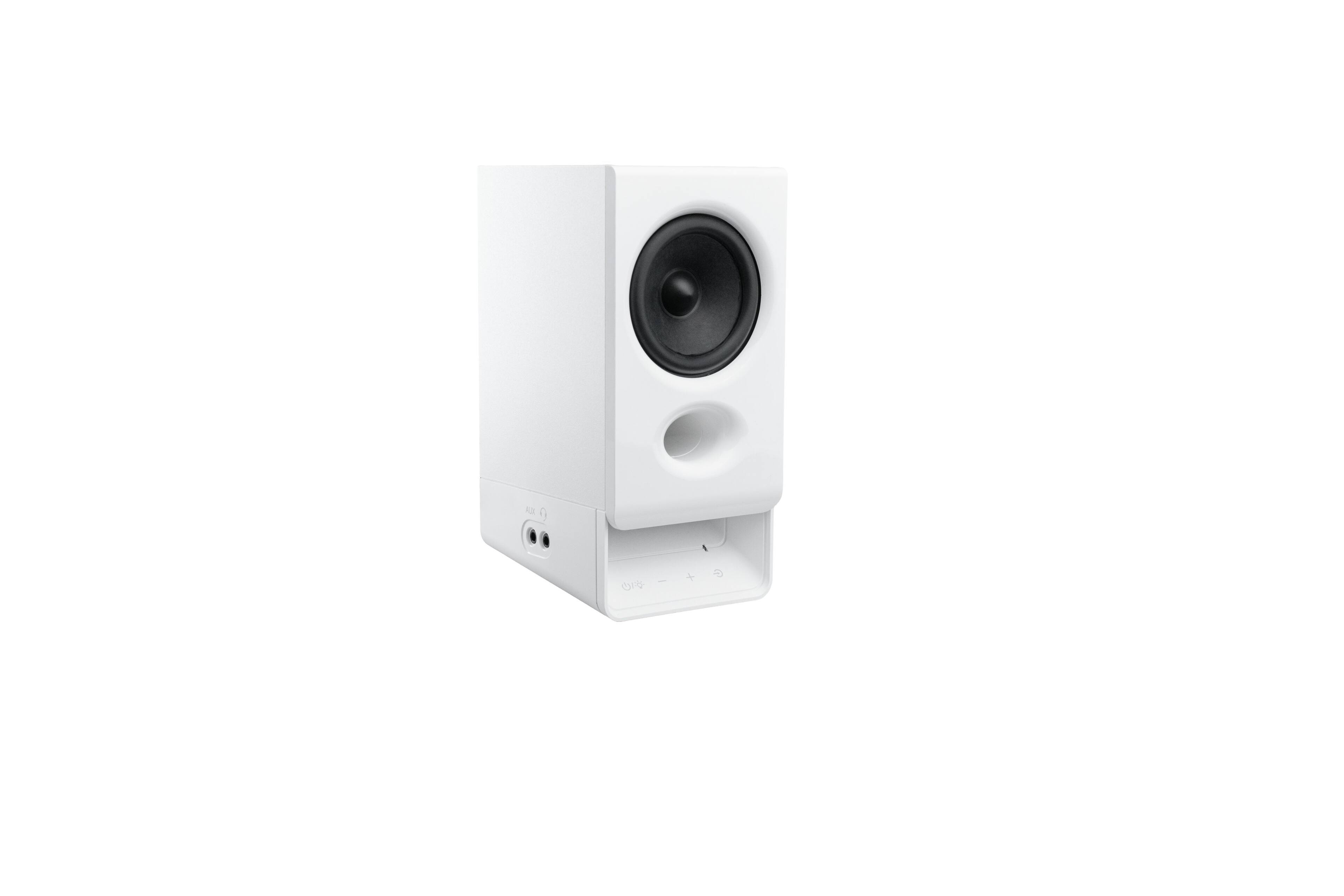 Left. Edifier - R20BT Bluetooth 6.0 Bookshelf Speakers (Pair) - White.