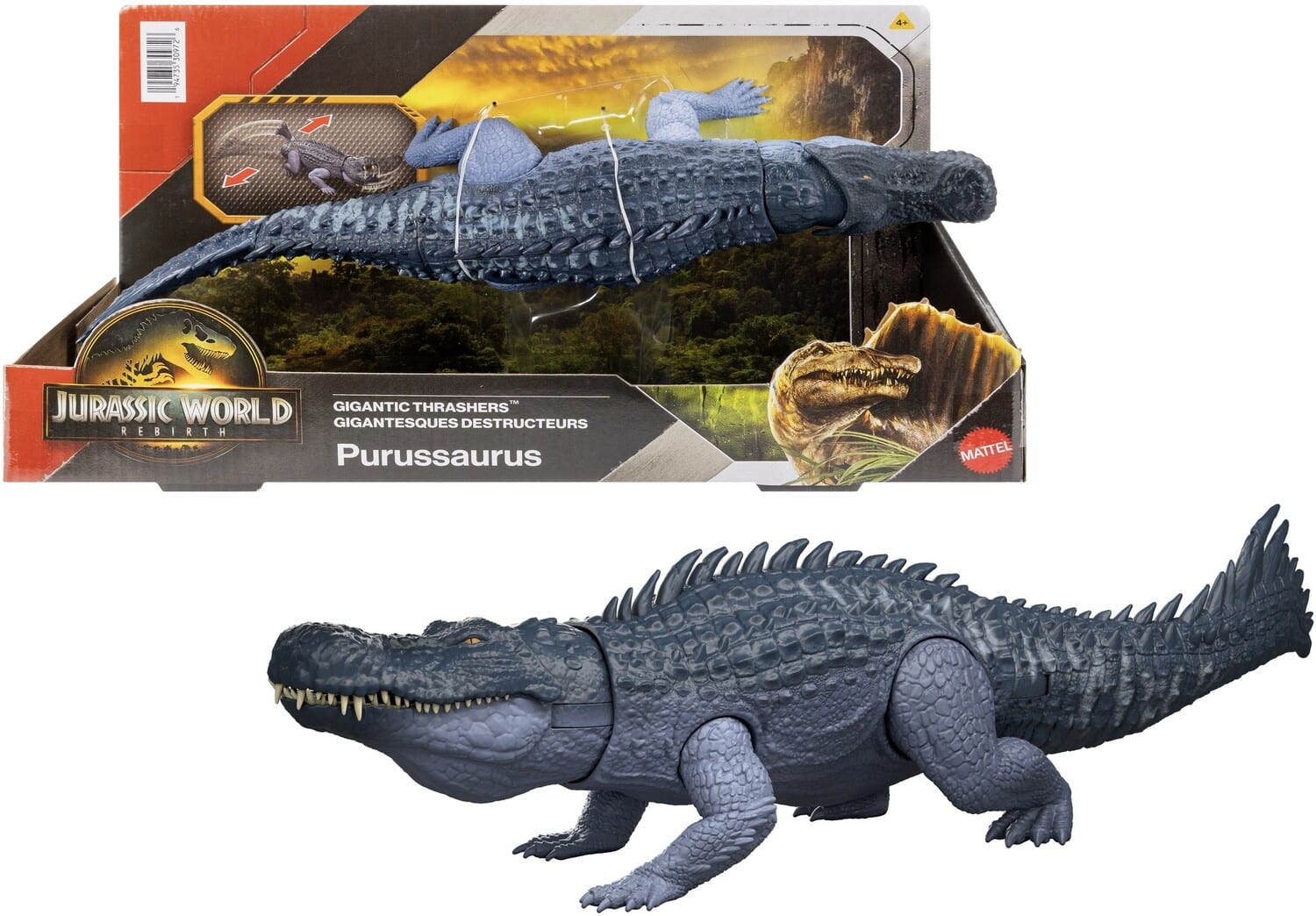 Mattel Jurassic World: Rebirth Gigantic Thrashers Purussaurus