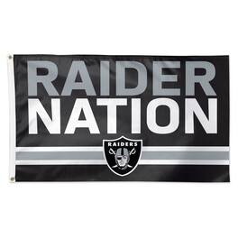 WinCraft - Las Vegas Raiders 3' x 5' Slogan Deluxe Single-Sided Flag - Multicolor