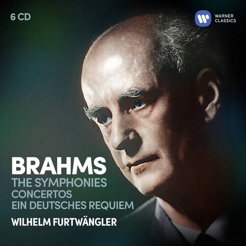 6 CD  
WARNER CLASSICS  

BRAHMS  
THE SYMPHONIES  
CONCERTOS  
EIN DEUTSCHES REQUIEM  
WILHELM FURTWÄNGLER