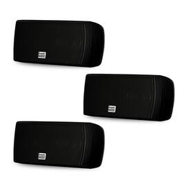 Acoustic Audio by Goldwood - AA32CB Mountable Indoor Speakers Bookshelf 3 Speaker Set AA32CB-3S - Black