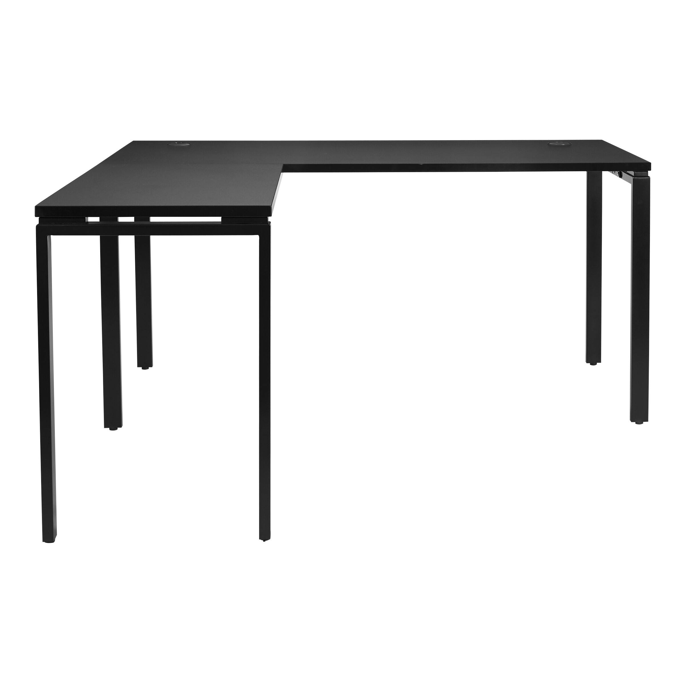 Left Zoom. OSP Home Furnishings - Prado L Workstation - Black.
