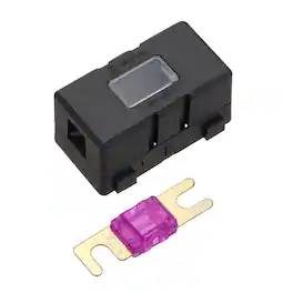 Unique Bargains - 200A 125V ANL Fuse Holder Kit, 175A Fuse Inline Block Box for Automotive Marine Audio Video System - Purple