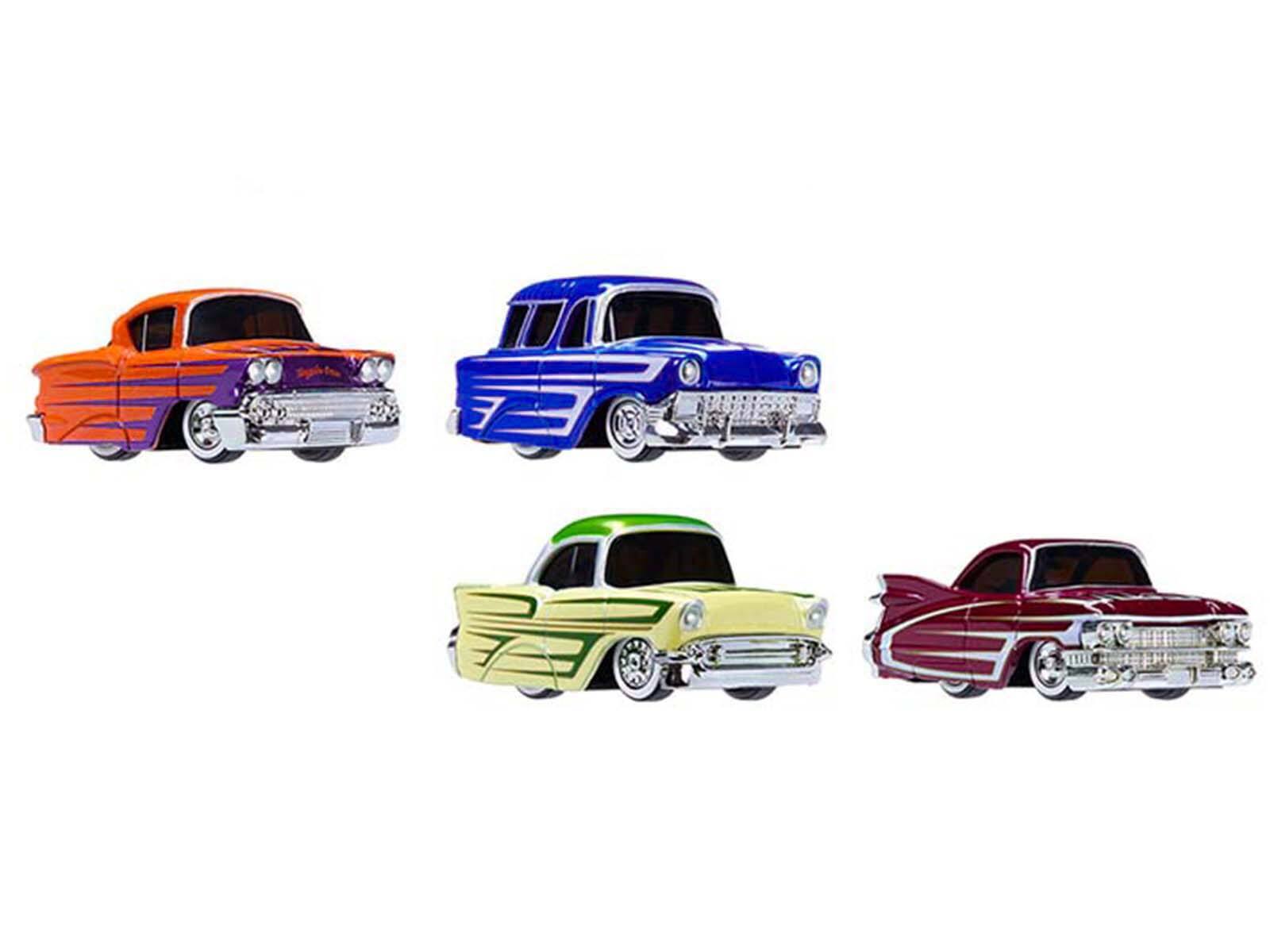 Alt View 1. Car Tuned - "Kustoms" Double Pack Series 8 Set of 4 Cars Diecast Model Cars by CarTuned.