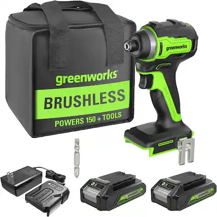 greenworks
BRUSHLESS
POWERS 150+ TOOLS