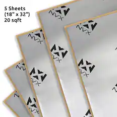 5 Sheets (18" x 32") 20 sqft