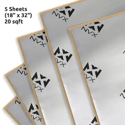 5 Sheets (18" x 32") 20 sqft